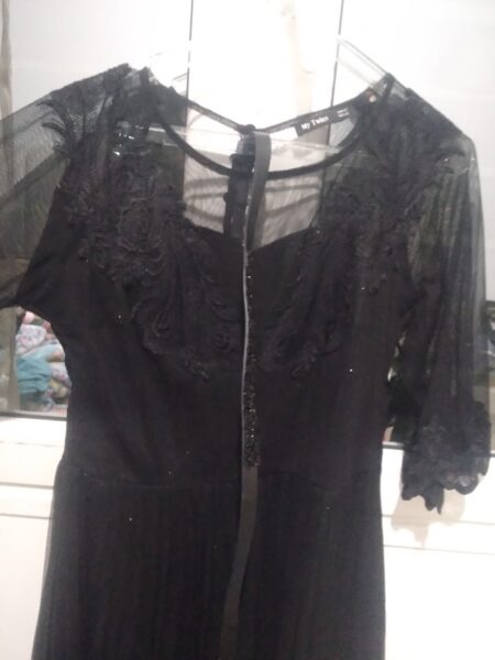 Robe noir soirée pailleté