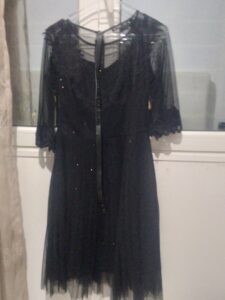 Robe noir soirée pailleté